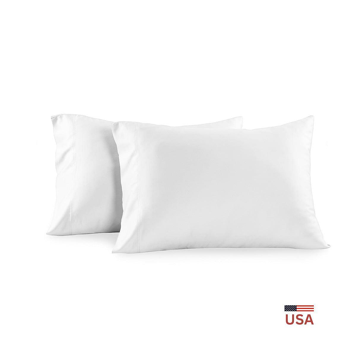 100% Cotton Sateen Pillowcases (Pair) Made In USA