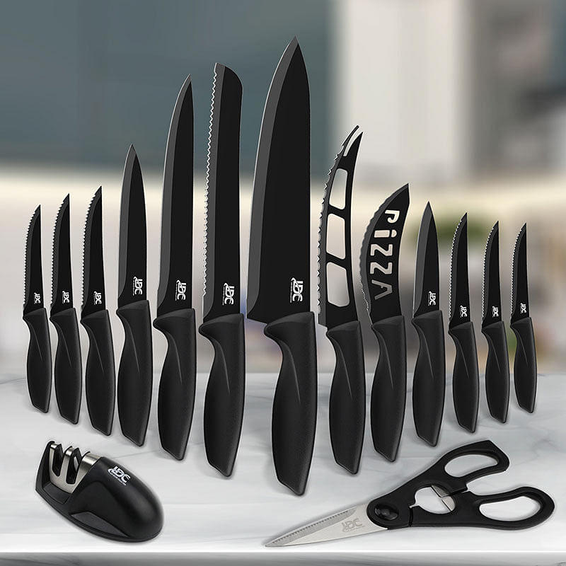 15-Piece Stainless Steel Kitchen Knife Set