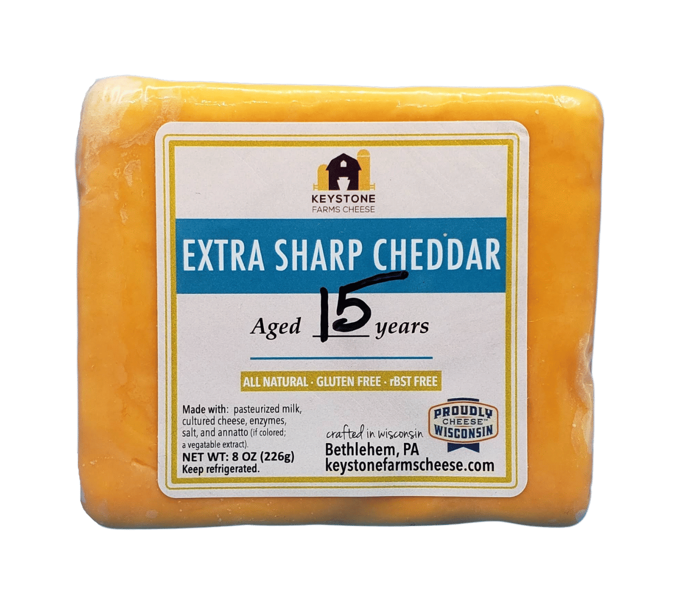 15 Year Aged white Cheddar