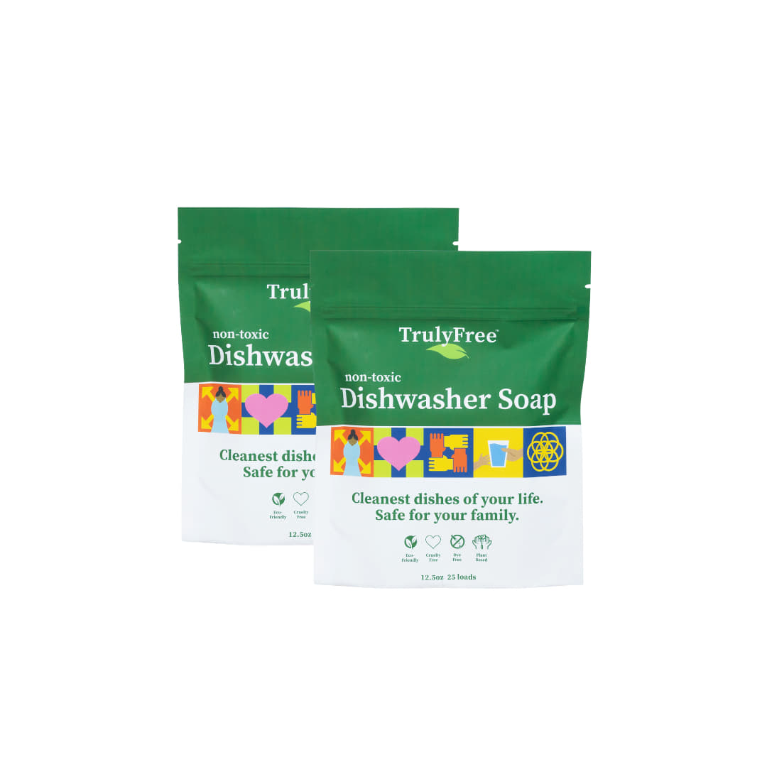 Truly Free Home's Non-Toxic Dishwasher Soap - 2 Pack
