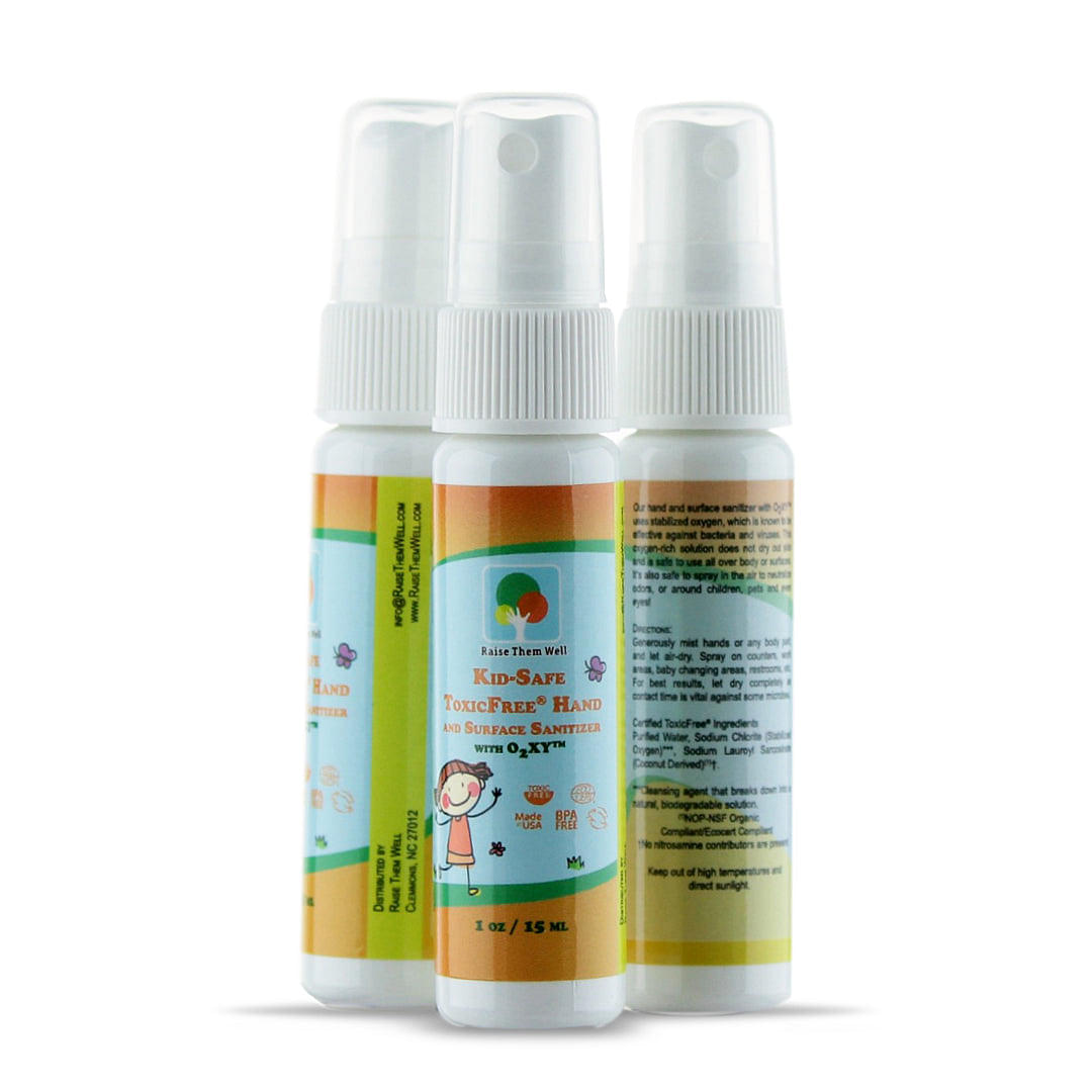 3-Pack, Kid-Safe, Certified ToxicFree® Hand Sanitizer Spray - 1 oz containers
