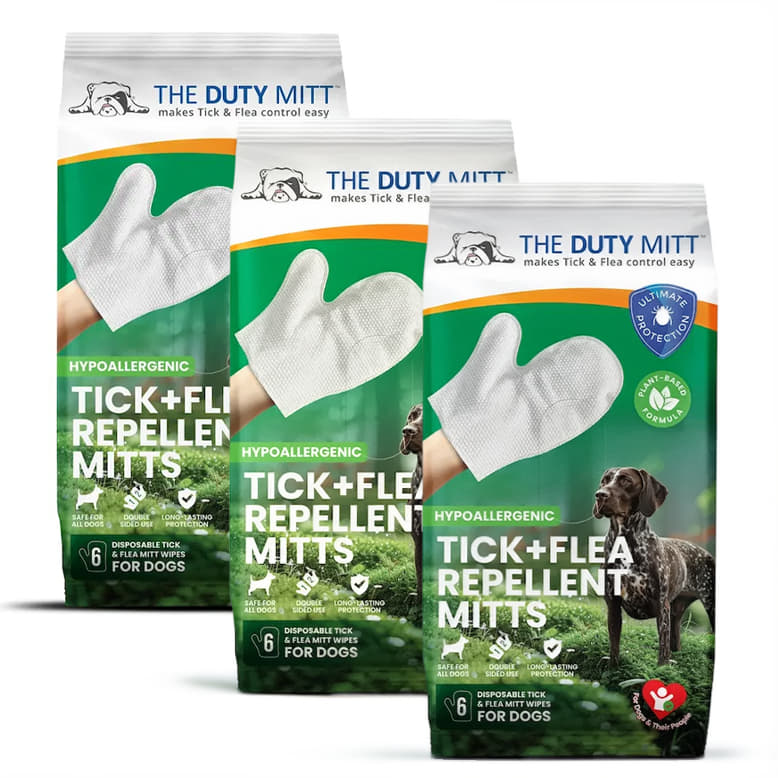The Duty Mitt Tick for Dogs - 3 Pack 