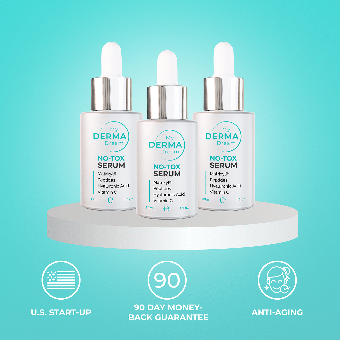 3x No-Tox Botox In A Bottle Serum