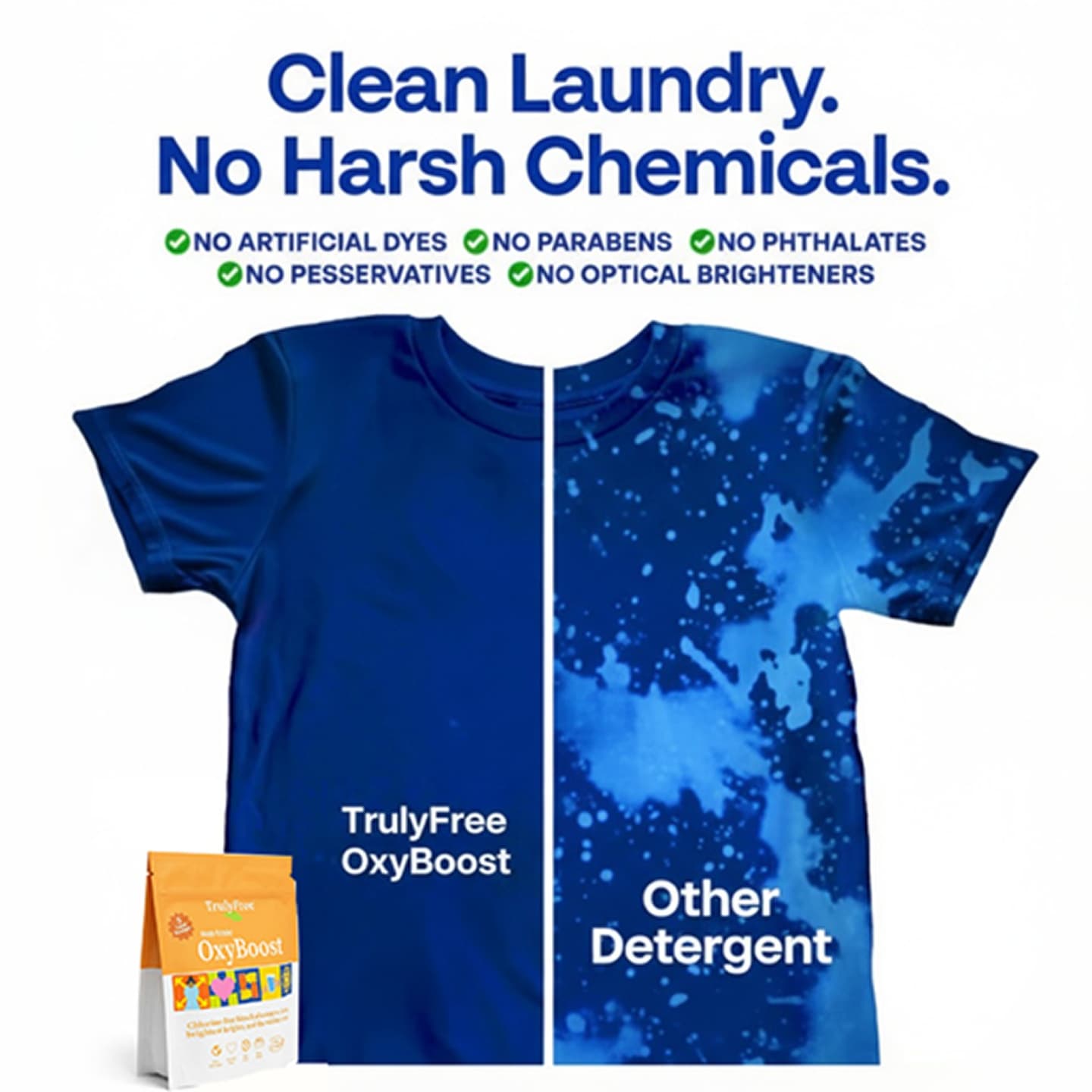 Truly Free Home OxyBoost - Oxygen Whitener & Clothes Stain Remover Buy 2 Get 2 FREE