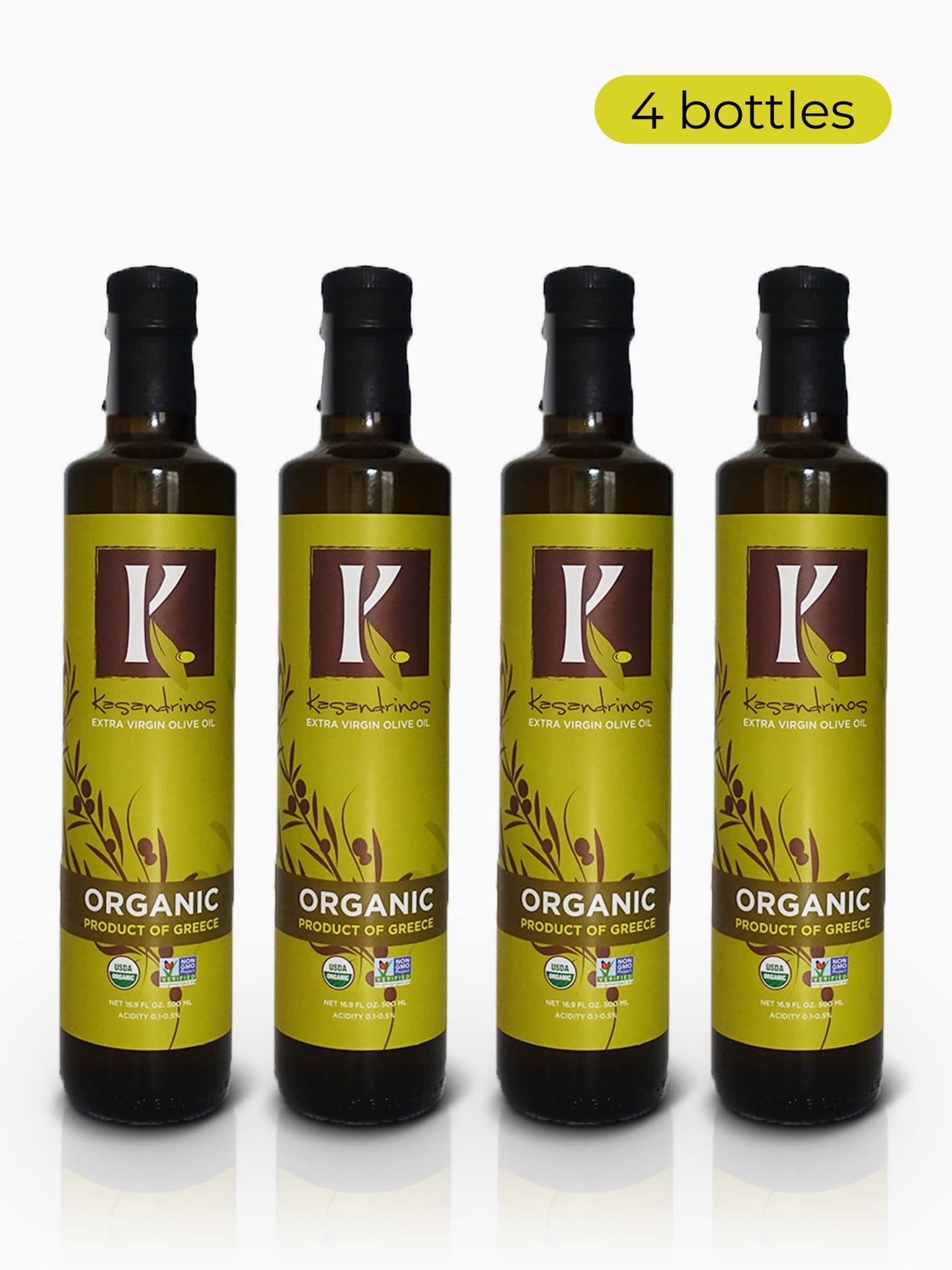 500ml Bottle - Organic EVOO