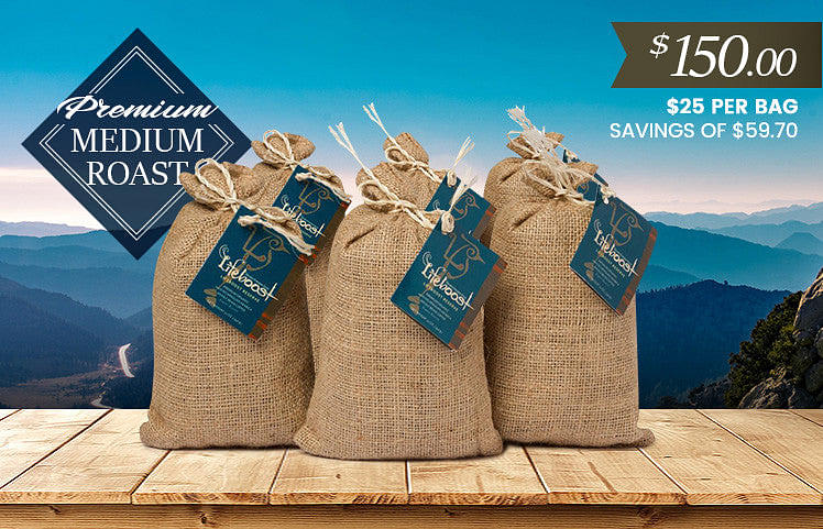 6x  Medium Roast Coffee 12 oz Bag - Bundle