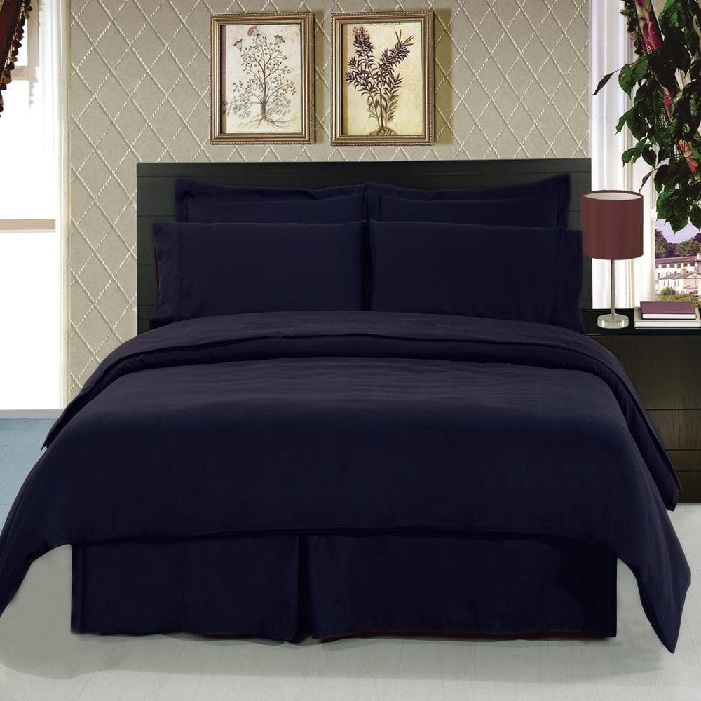 8 Piece Soft Easy Care 100% Microfiber Bed in a Bag Bedding Set