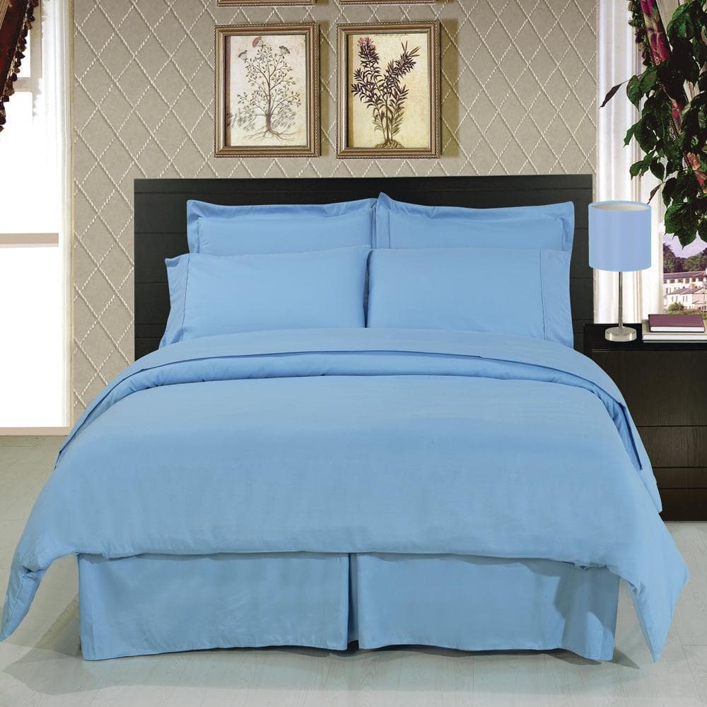 8 Piece Soft Easy Care 100% Microfiber Bed in a Bag Bedding Set