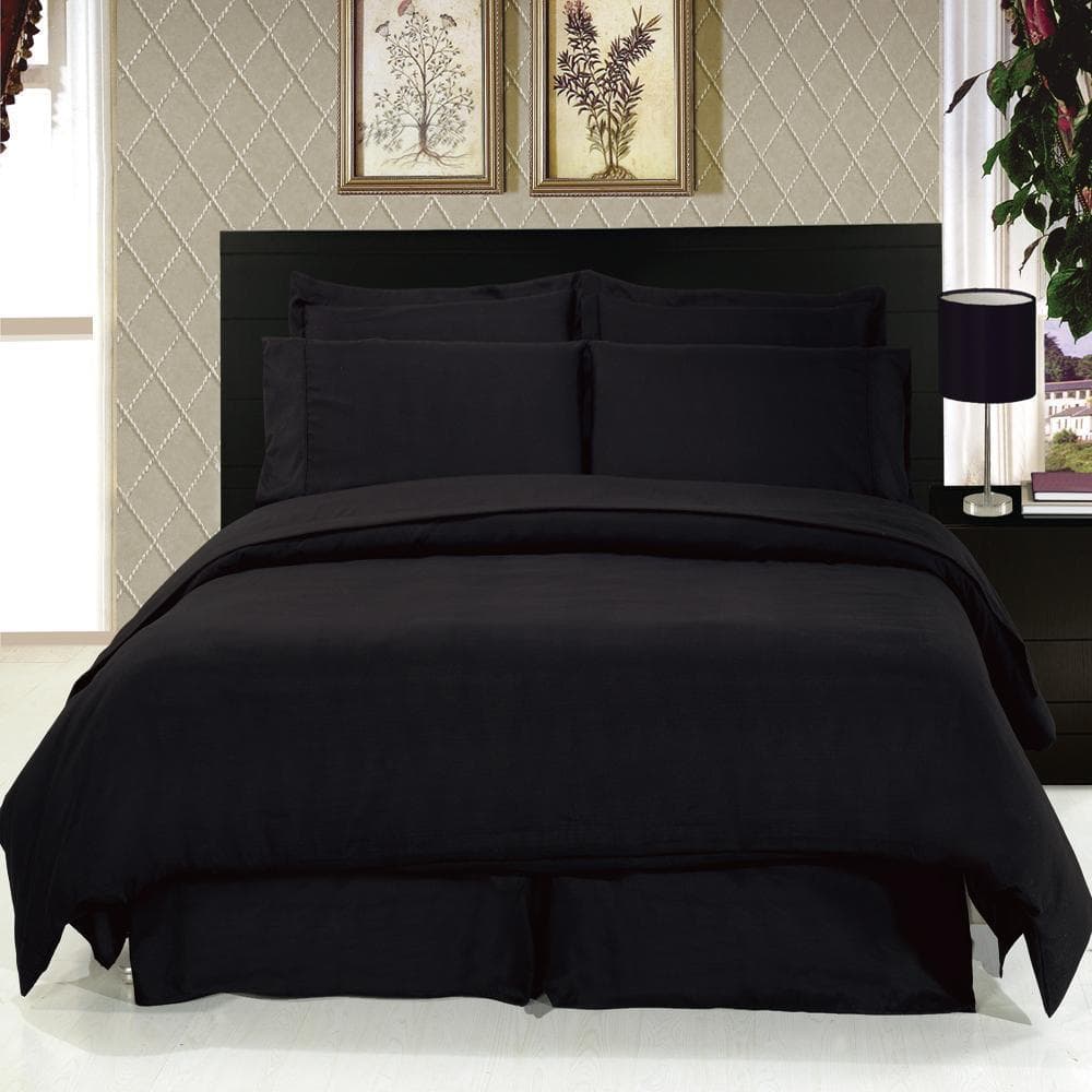 8 Piece Soft Easy Care 100% Microfiber Bed in a Bag Bedding Set