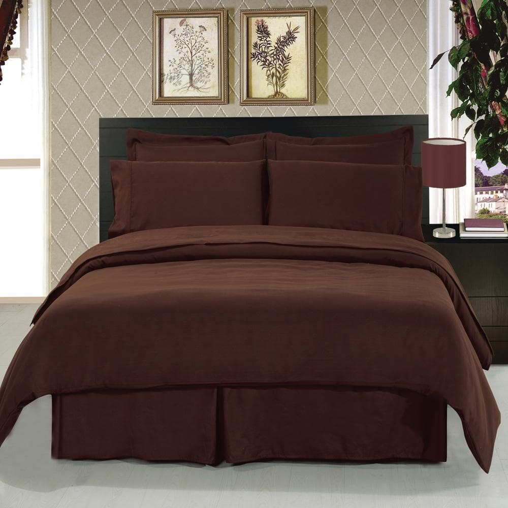 8 Piece Soft Easy Care 100% Microfiber Bed in a Bag Bedding Set