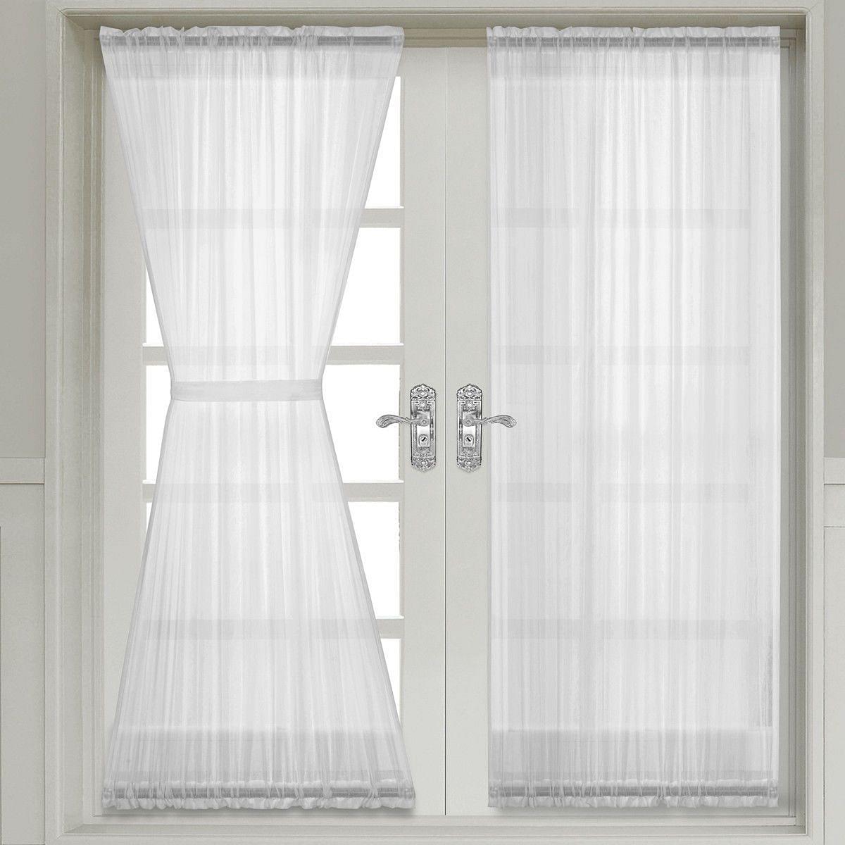 Abri Door Curtain Panel Crushed Sheer (Single)