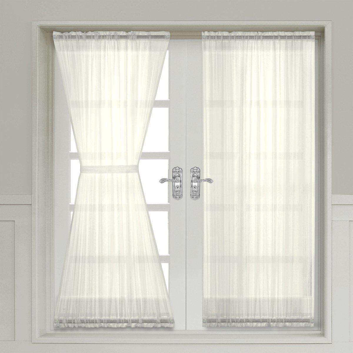 Abri Door Curtain Panel Crushed Sheer (Single)