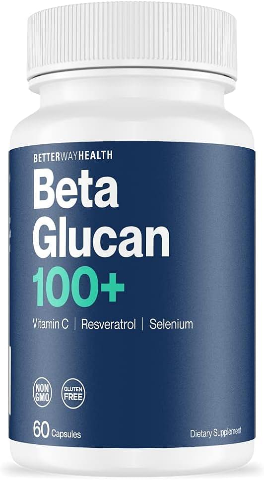 Advanced Immune Support Supplement by Better Way Health with Highly Purified Beta Glucan + Vitamin C, Resveratrol, and Selenium - Immune System Booster - 60 Caps (Pack of 1)
