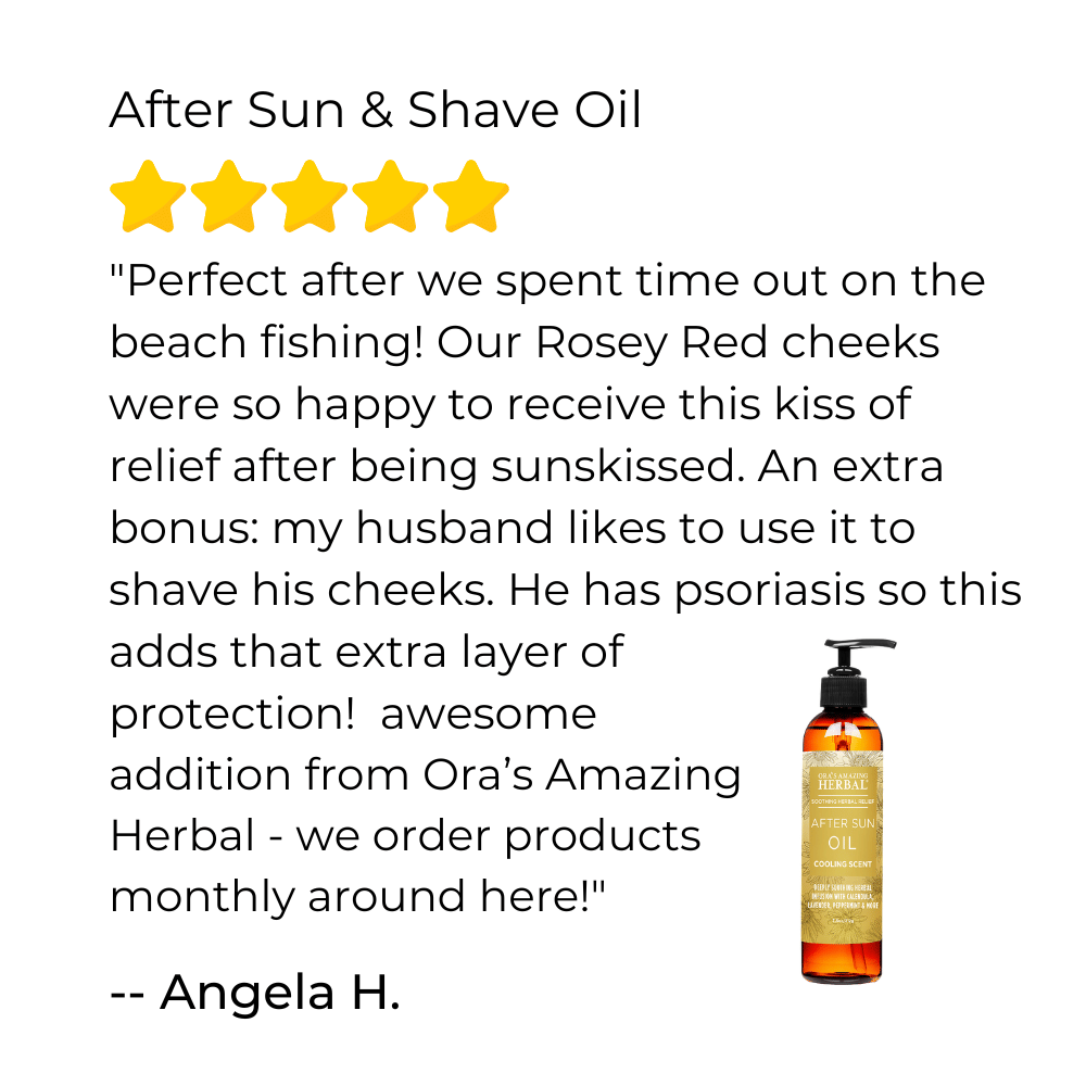 After Sun & Shave Oil – Herbal Infused Grapeseed Oil with Lavender - 2 oz
