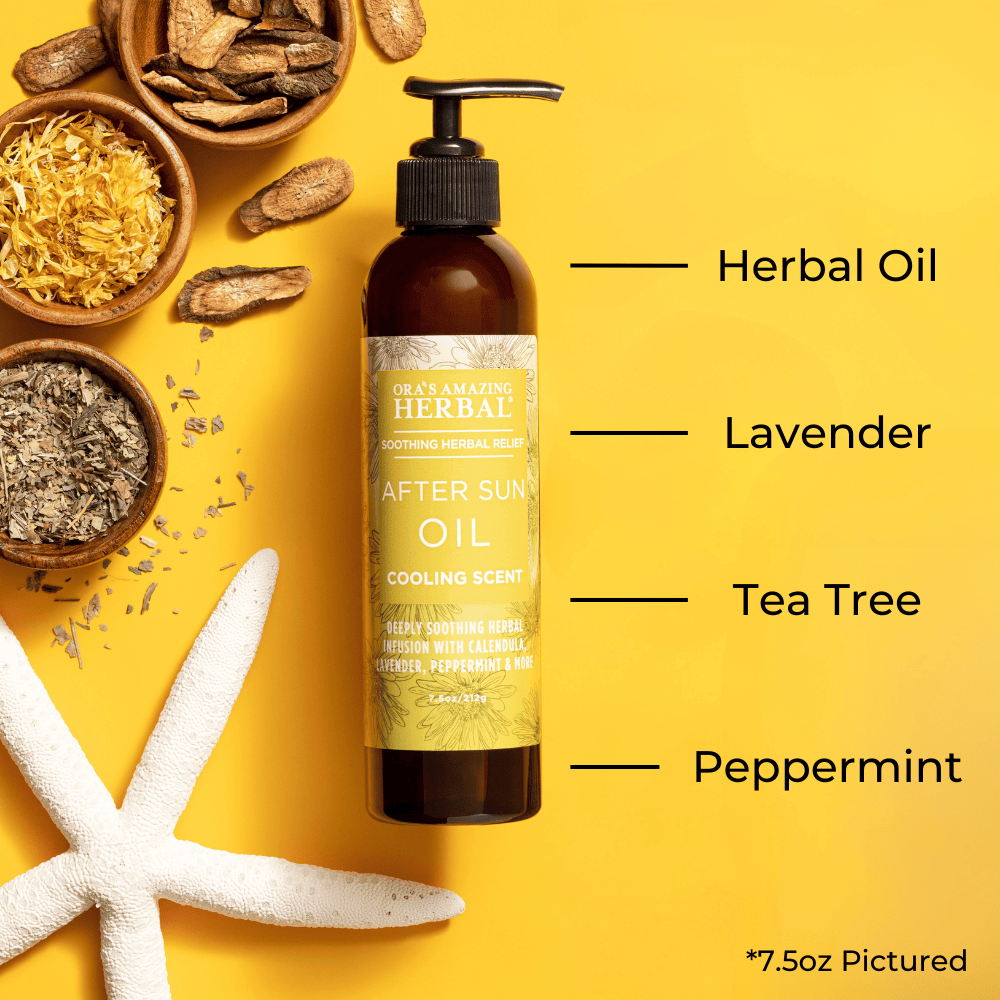 After Sun & Shave Oil – Herbal Infused Grapeseed Oil with Lavender - 2 oz