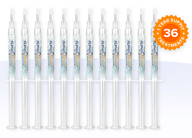 Alpha Bright™ Gel Refills - 1 Year Supply, 12 Syringes