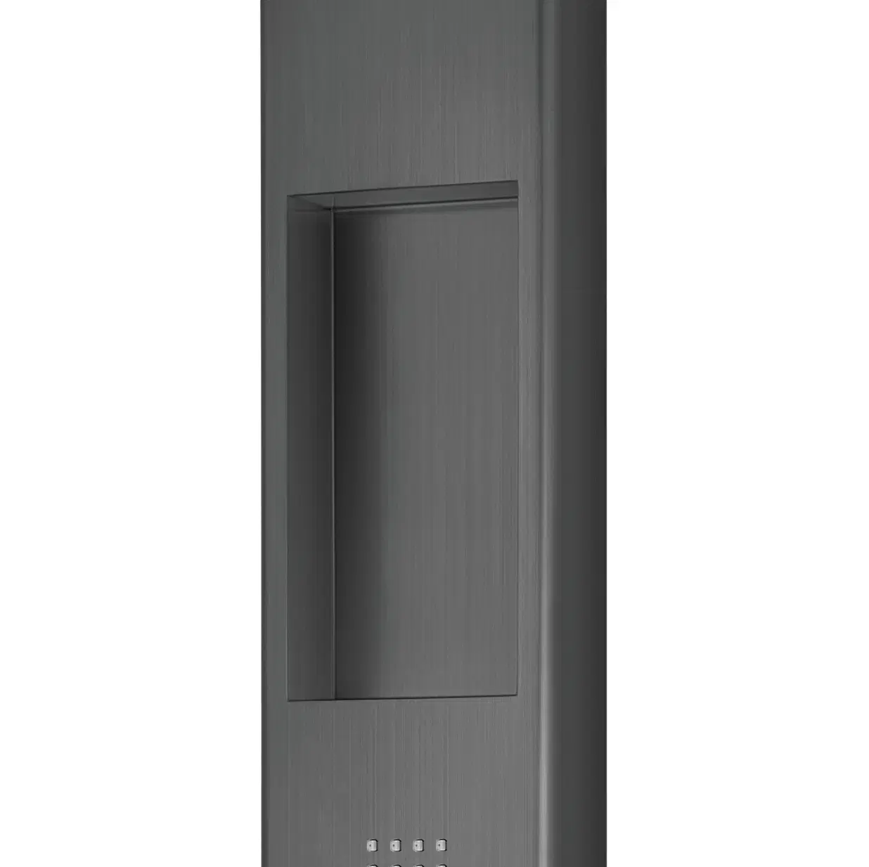 AquaNiche 8-in Rain Showerhead Showerspa with 4-Body Jets Built-in Niche and Handshower Gun Metal Black