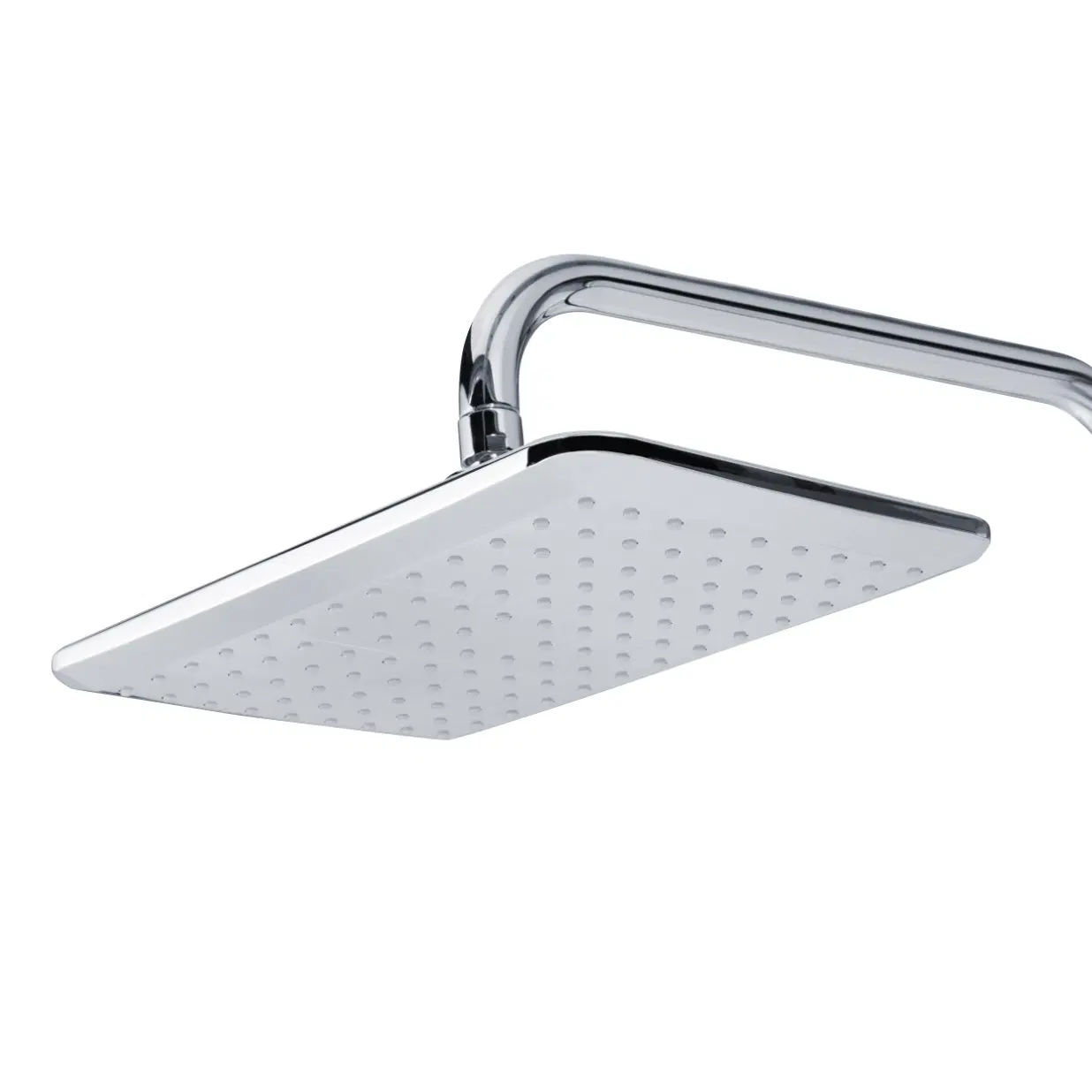 AquaPower 11-in Rain Showerhead Shower System with Pivoting Shower Arm and PULSE AquaPower Spray Chrome