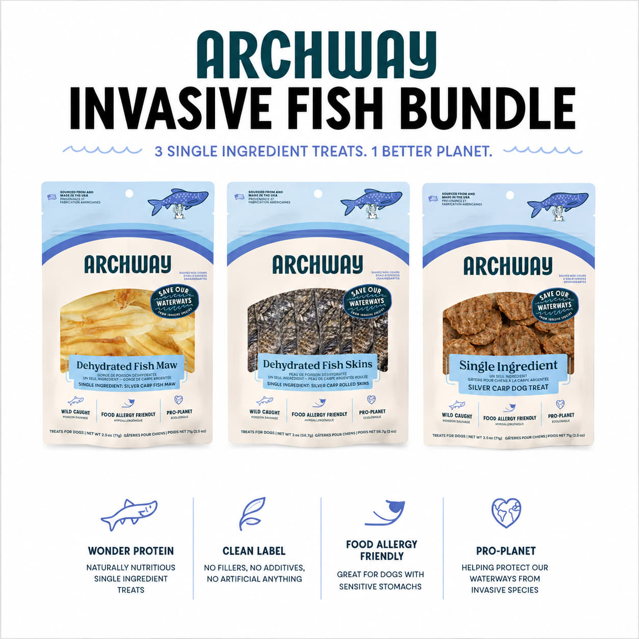 Single Ingredient Invasive Fish Treats