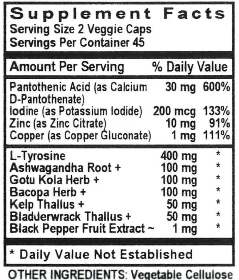 Herbal Thyroid Complex | 90 Vegan Capsules for Thyroid, Hormonal & Metabolic Support