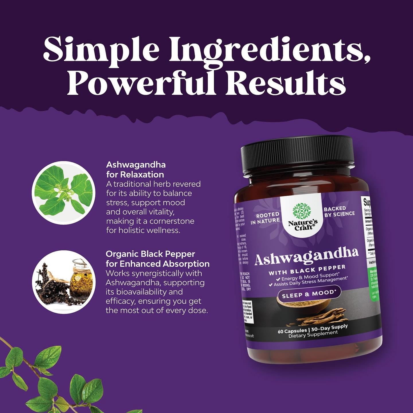 Ashwagandha 1300mg per serving