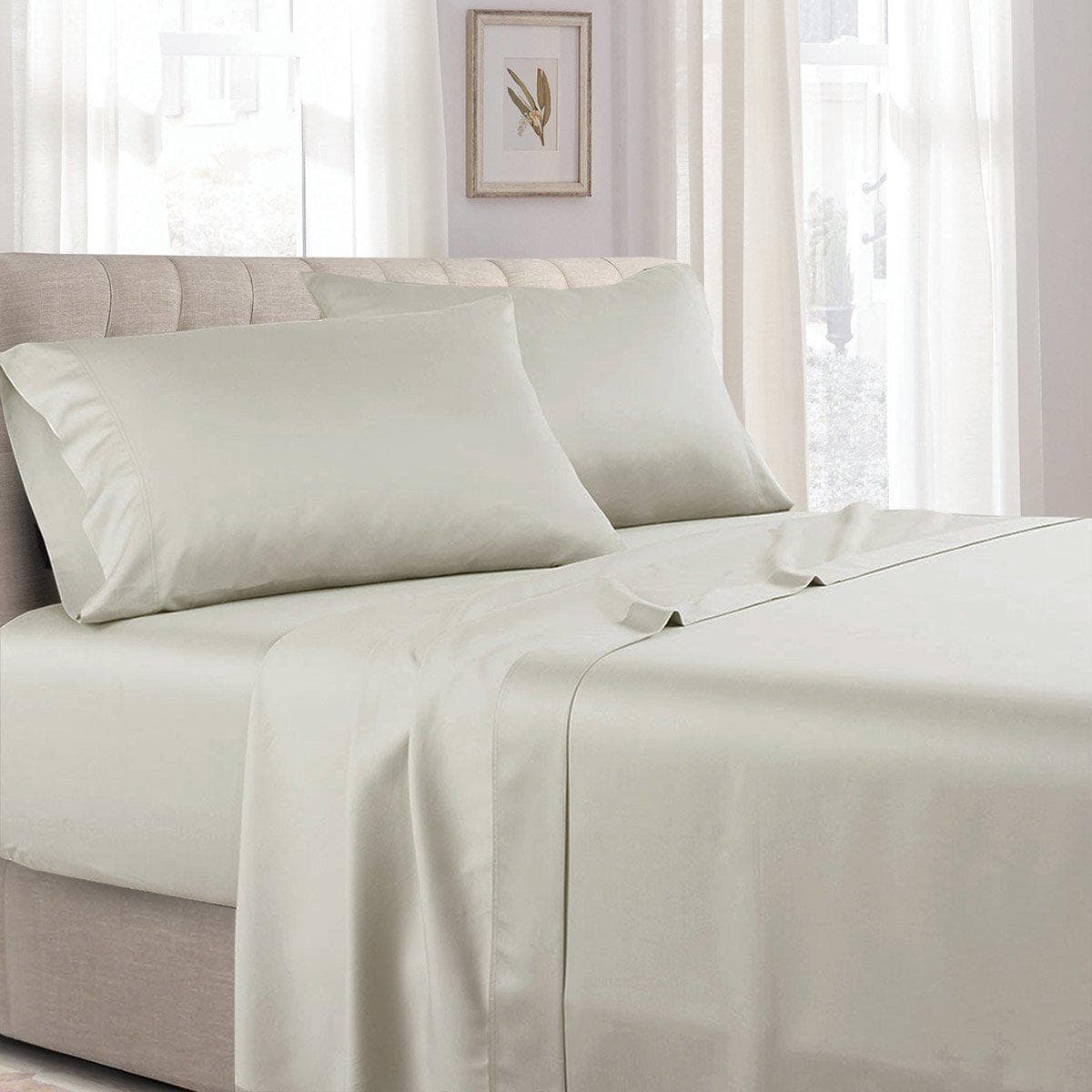 Attached Waterbed Sheet Set - Solid 300 Thread Count