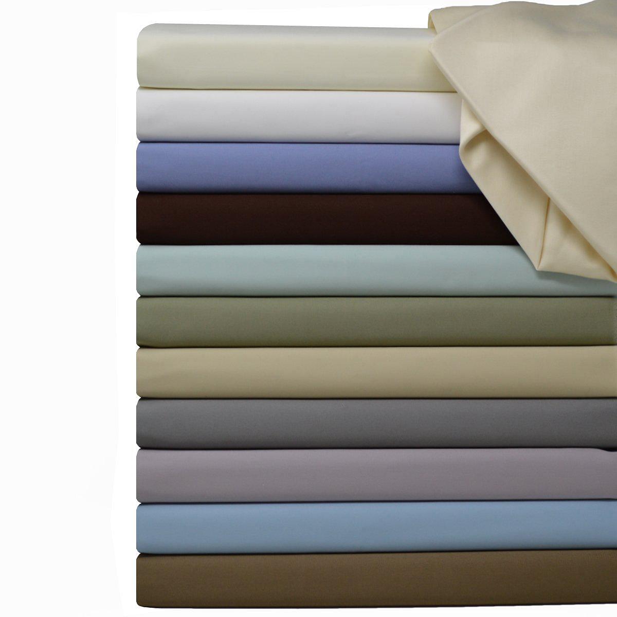 Attached Waterbed Sheet Set Solid 600 Thread Count