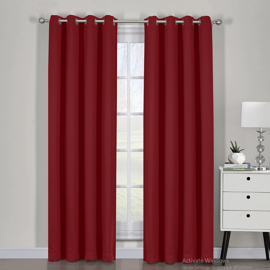 Ava Blackout Weave Curtain Panels With Tie Backs Pair (Set Of 2)