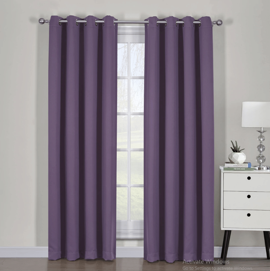 Ava Blackout Weave Curtain Panels With Tie Backs Pair (Set Of 2)