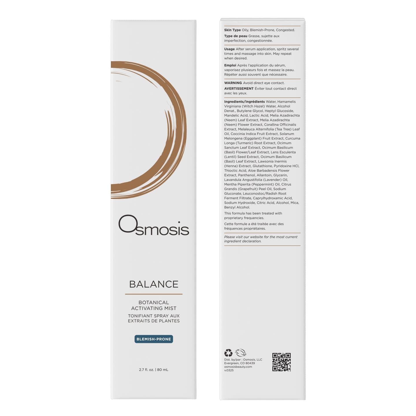 Balance Botanical Activating Mist - Hydrating Facial Toner and Refresher
