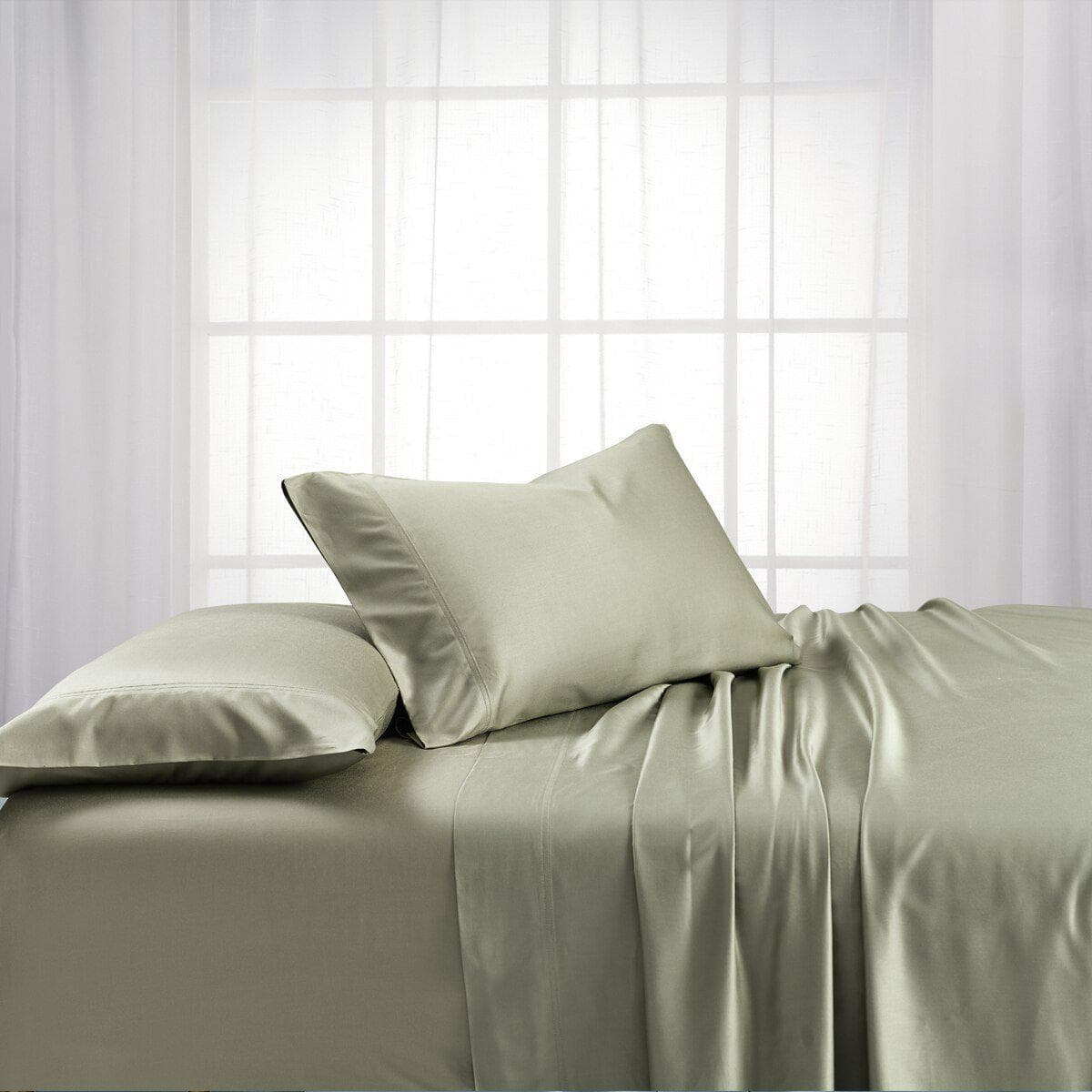 Bamboo Cotton Sheet Set - 15" Fitted Sheet Pockets