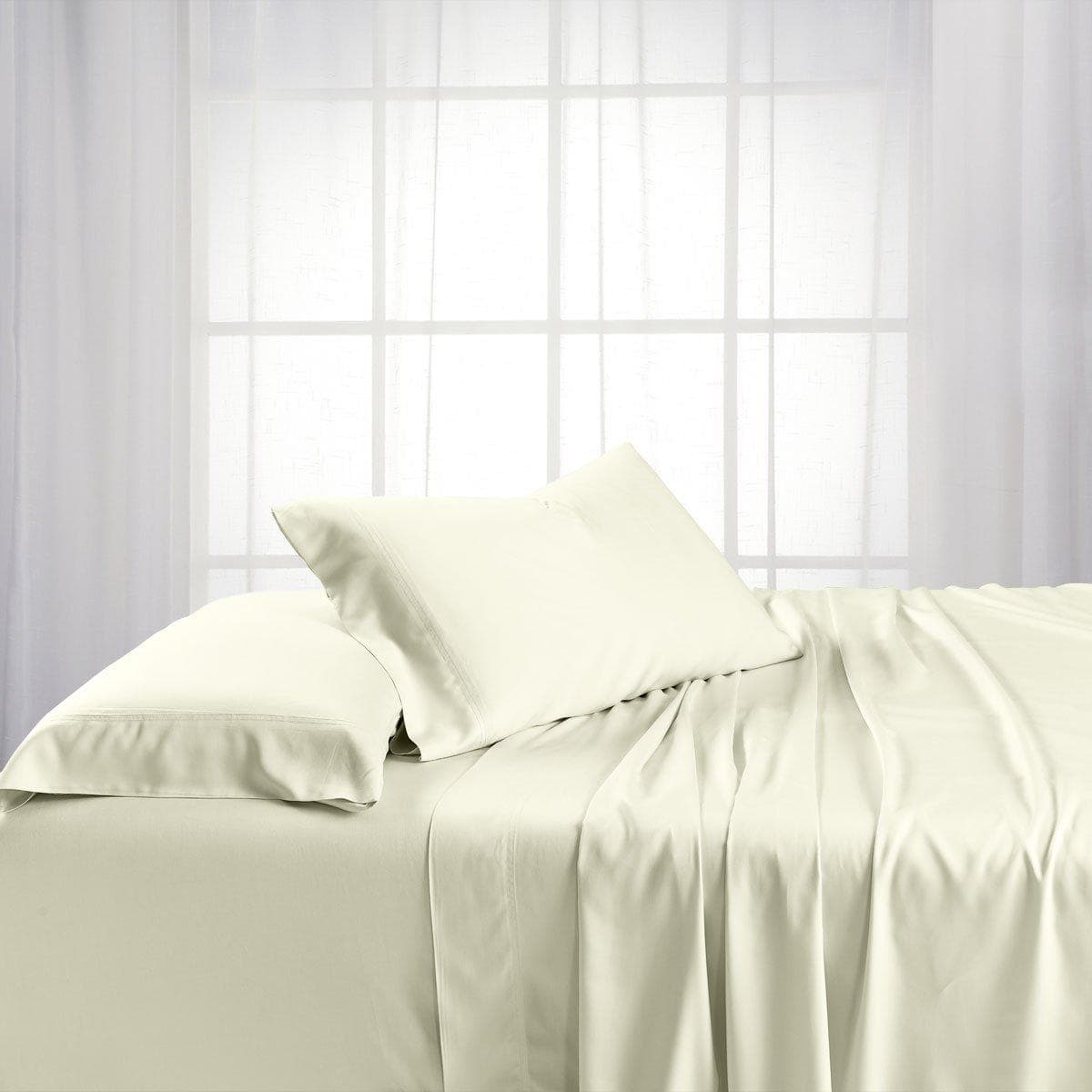 Bamboo Cotton Sheet Set - 15" Fitted Sheet Pockets