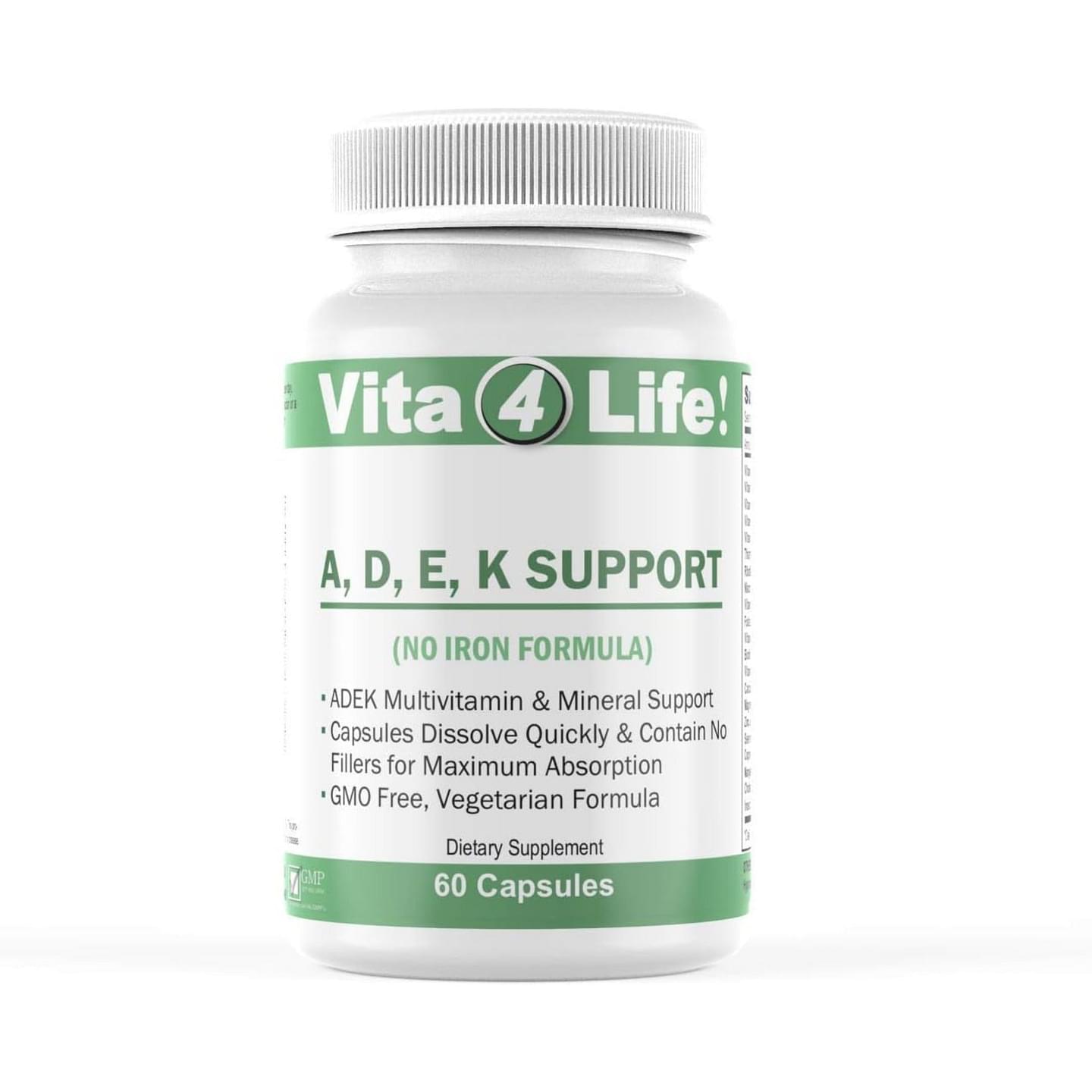 Bariatric Vitamins: ADEK Support (NO IRON)