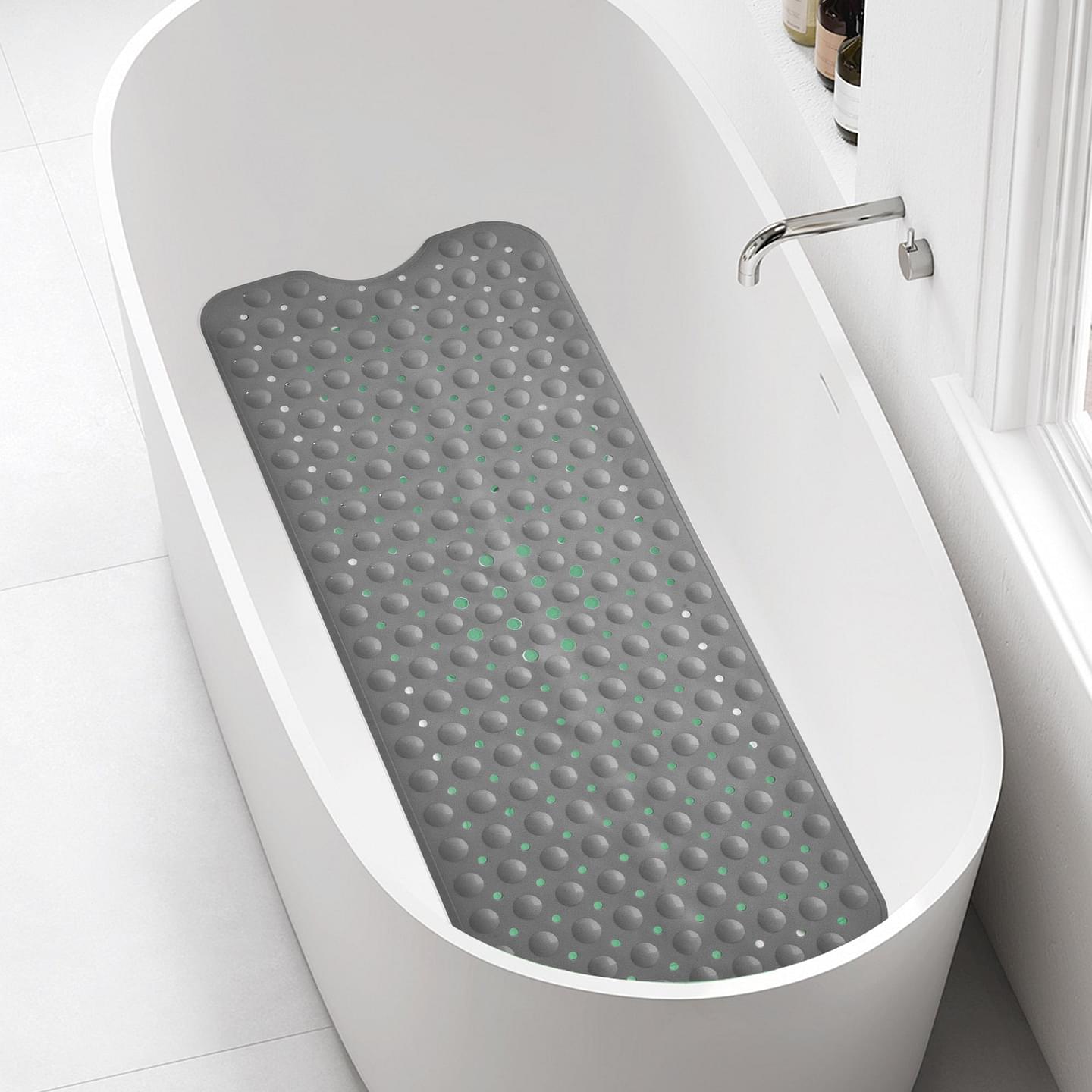 Bath Tub Mat Non-Slip 40 x 16 Inch - Bathtub Shower Safety Mat