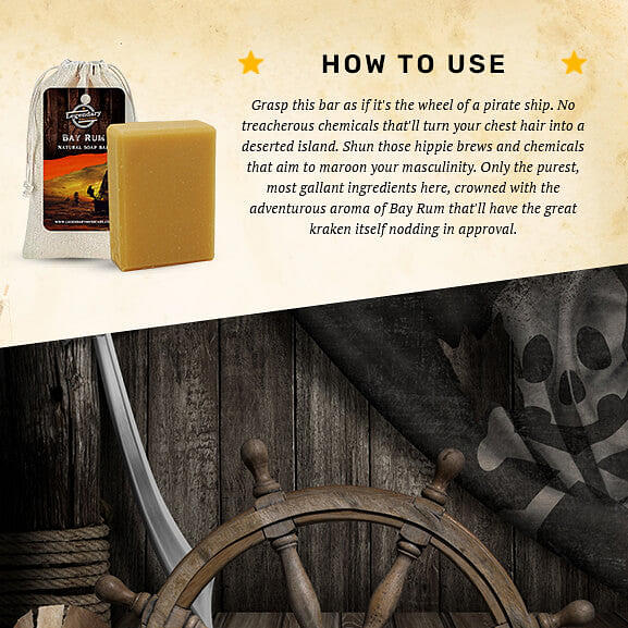 Bay Rum Natural Cold Process Soap Bar