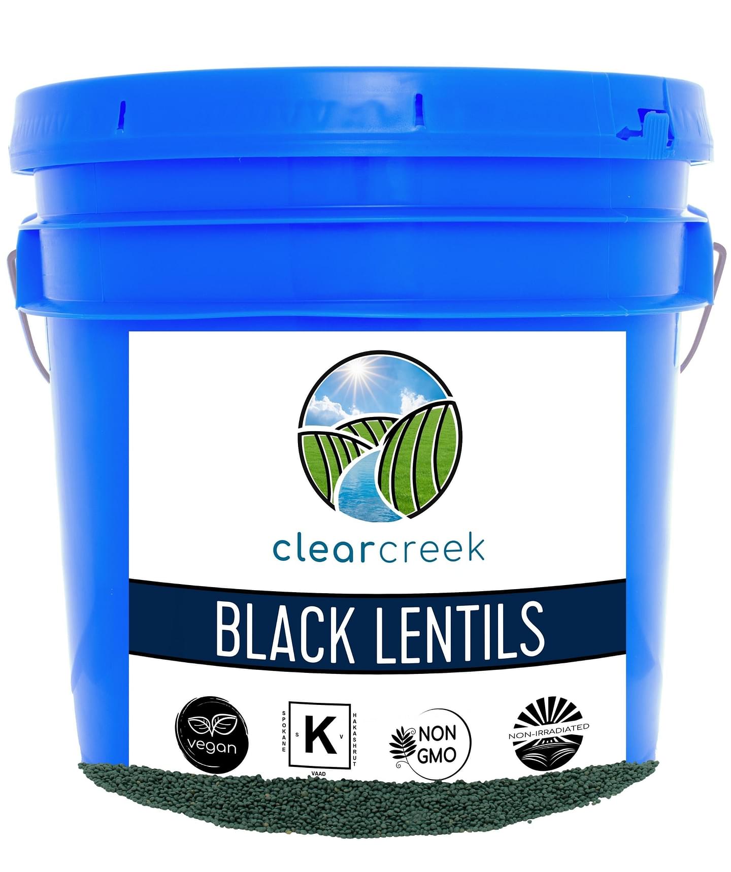 Beluga Lentils | 25 LBS Bucket