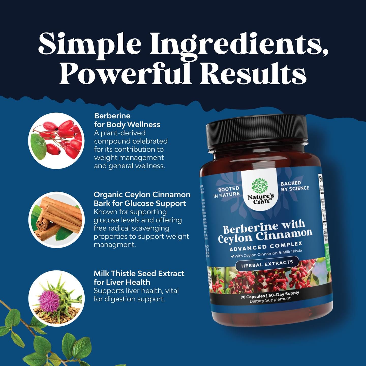 Berberine with Ceylon Cinnamon 1200mg per serving