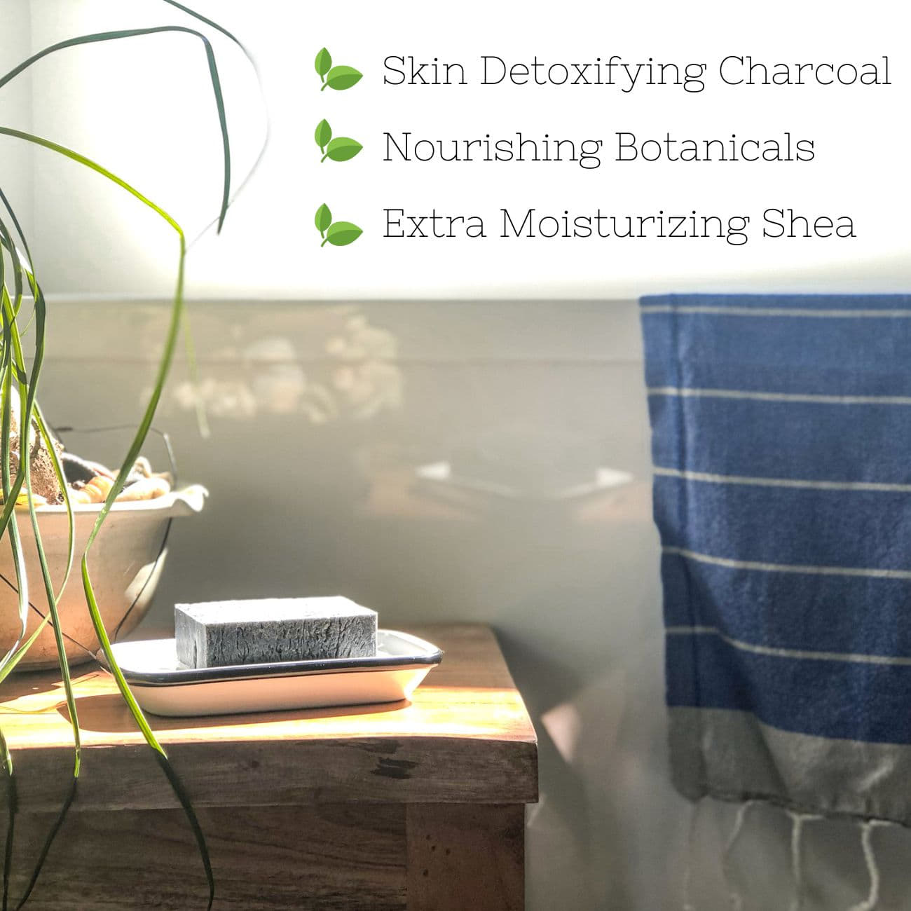 Activated Charcoal, Lavender, Lemongrass Soap Bars (3 Pack)