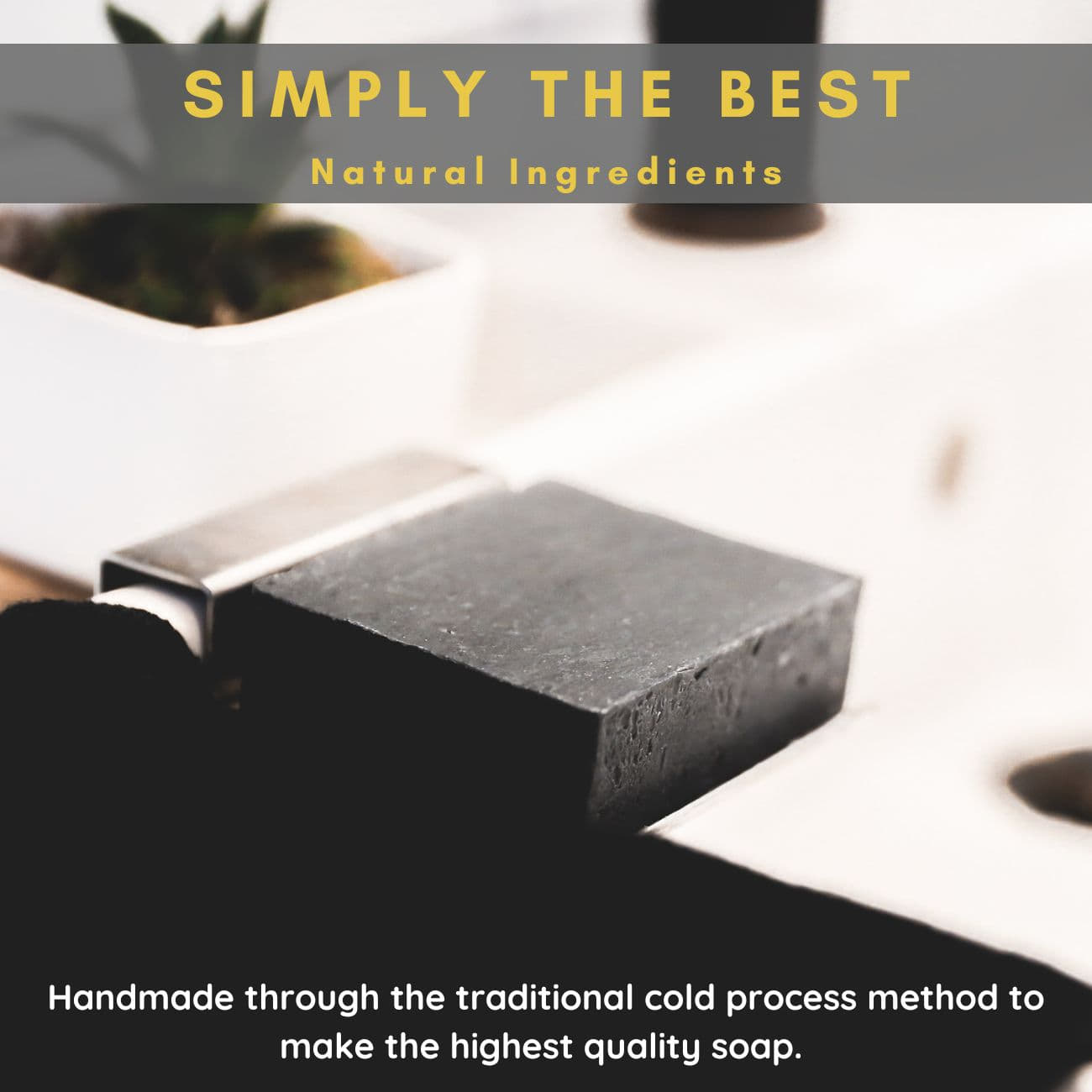 Activated Charcoal, Lavender, Lemongrass Soap Bars (3 Pack)
