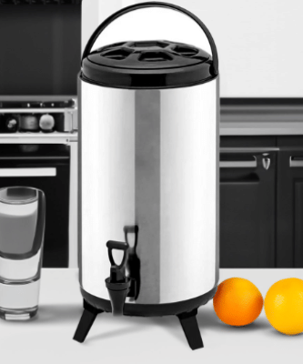 SOGA 12L Portable Insulated Cold/Heat Coffee Tea Beer Barrel Brew Pot With Dispenser