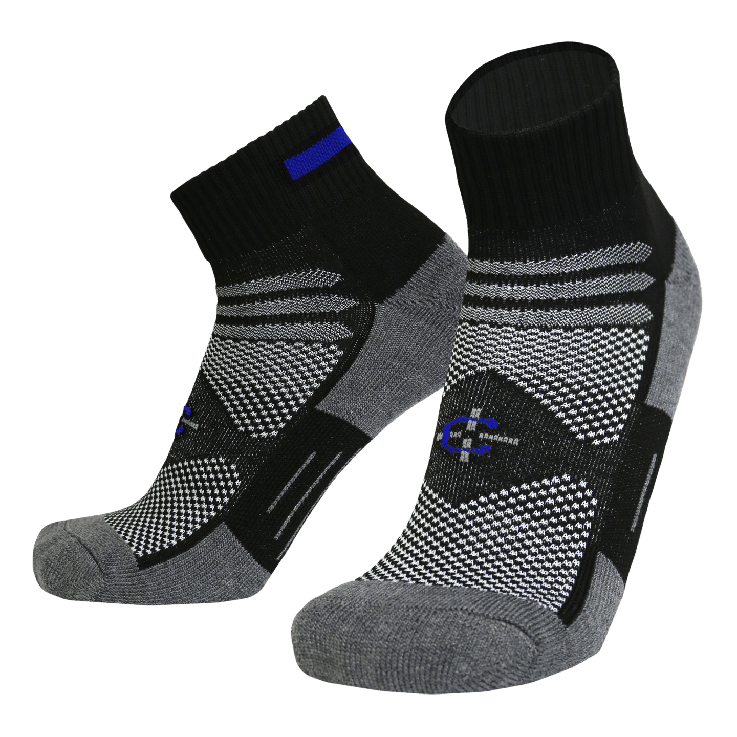 Blue Line Quarter Sock