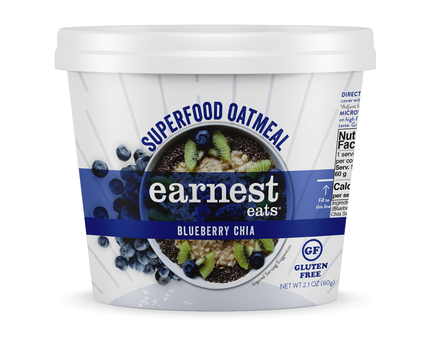 Blueberry Chia Superfood Oatmeal Cups image