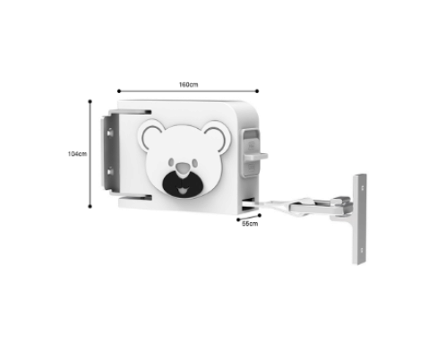 SOGA 160mm Wall-Mounted Clothes Line Dry Rack White