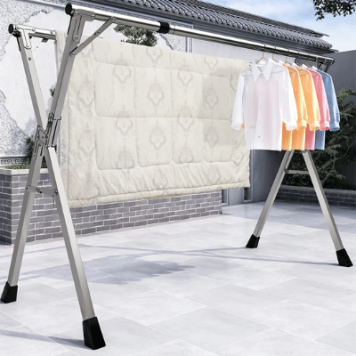 SOGA 2m Portable Standing Clothes Drying Rack