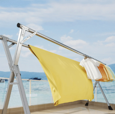 SOGA 2.4m Portable Standing Clothes Drying Rack