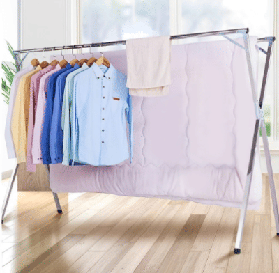 SOGA 2.4m Portable Standing Clothes Drying Rack