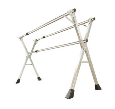 SOGA 2.4m Portable Standing Clothes Drying Rack 3 Poles