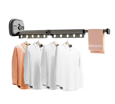 SOGA 93.2cm Wall-Mounted Clothing Dry Rack Retractable