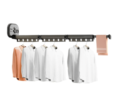 SOGA 127.5cm Wall-Mounted Clothing Dry Rack Retractable