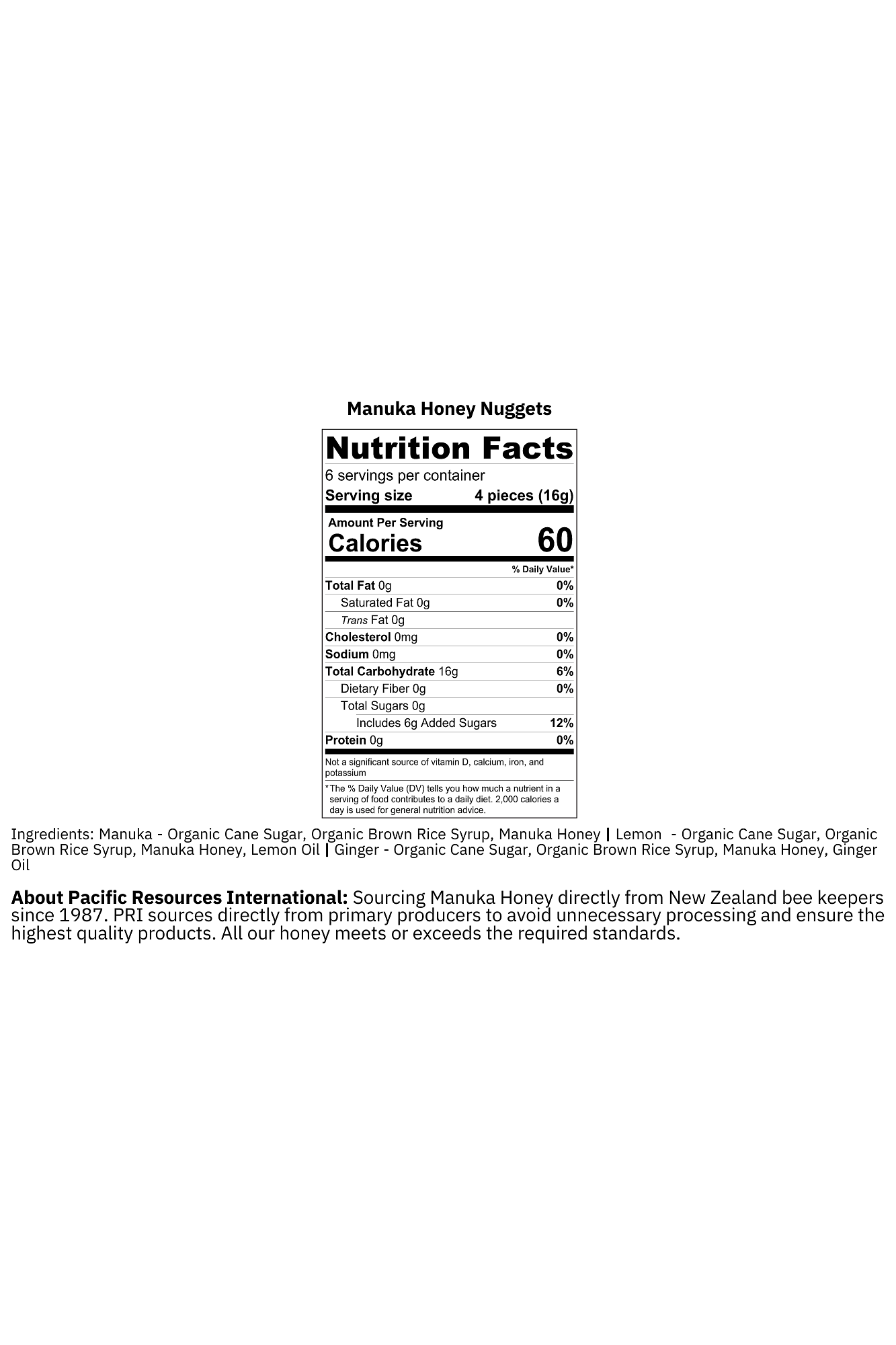 Bulk Honey Nuggets - 1LB